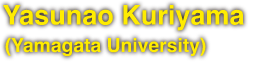 Yasunao Kuriyama (Yamagata University)